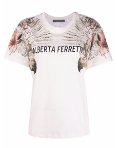 Футболка с логотипом Alberta ferretti
