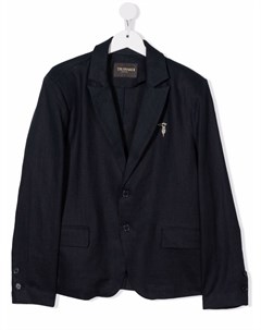 Однобортный пиджак с заостренными лацканами Trussardi junior