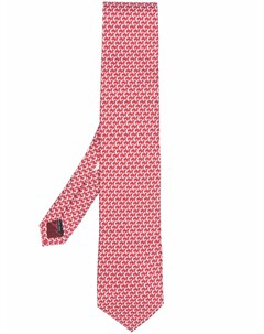 Шелковый галстук с узором Salvatore ferragamo