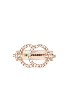Кольцо Celeste из розового золота с бриллиантами Courbet