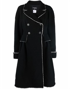 Двубортное пальто 2010 х годов с эффектом потертости Chanel pre-owned