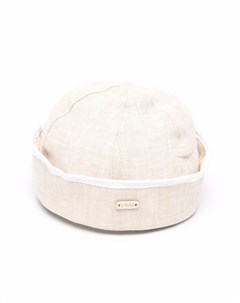 Льняная шапка с контрастной отделкой Le bebé enfant