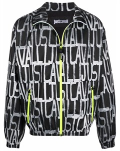 Куртка с воротником воронкой и логотипом Just cavalli