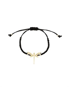 Плетеный браслет Dragonfly со вставкой из желтого золота Anapsara