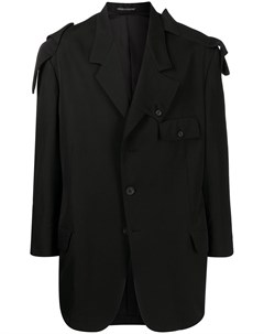 Однобортный пиджак с заостренными лацканами Yohji yamamoto