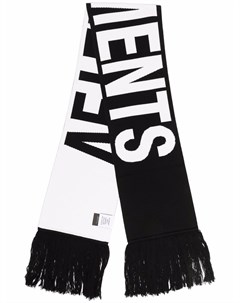 Шерстяной шарф с логотипом Vetements