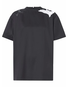 Шелковая футболка с вышивкой Burberry