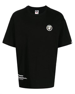 Футболка с нашивкой логотипом Aape by *a bathing ape®