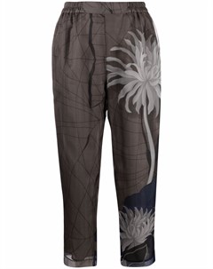 Укороченные брюки с геометричным принтом Gentry portofino