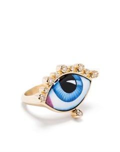 Кольцо Eye из желтого золота с бриллиантами Lito