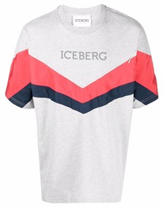 Футболка с узором шеврон и логотипом Iceberg