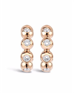 Серьги кольца Bohemia из розового золота с бриллиантами Pragnell