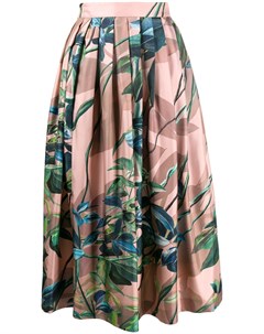 Плиссированная юбка с цветочным принтом Agnona