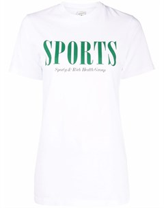 Футболка узкого кроя с логотипом Sporty & rich