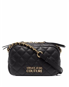 Стеганая сумка сэтчел с логотипом Versace jeans couture