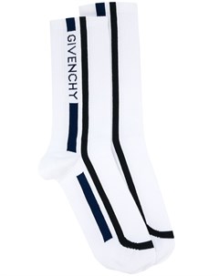 Носки с полосками и логотипом вязки интарсия Givenchy