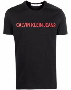 Футболка узкого кроя с логотипом Calvin klein jeans