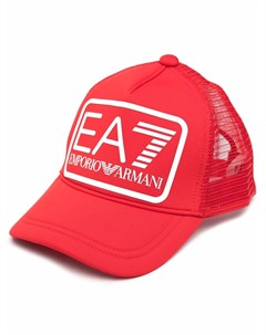 Сетчатая кепка с вышитым логотипом Ea7 emporio armani