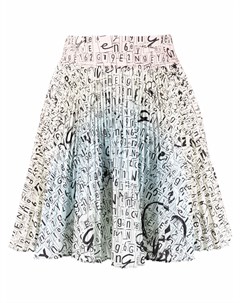Плиссированная юбка с логотипом Genny