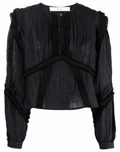 Плиссированная блузка с круглым вырезом Iro
