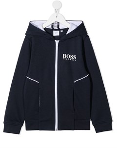 Худи на молнии с логотипом Boss kidswear