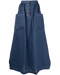 Джинсовая юбка с завышенной талией Emporio armani