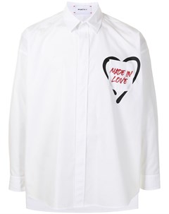 Рубашка на пуговицах с надписью Ports v