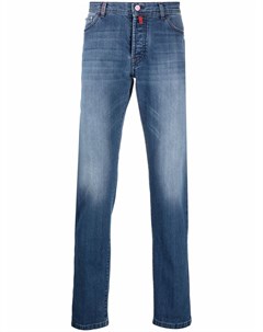 Прямые джинсы с эффектом потертости Kiton