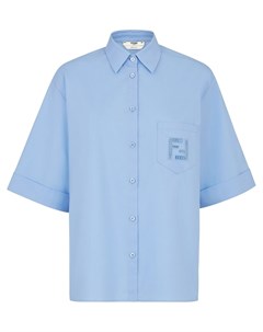 Рубашка свободного кроя с вышитым логотипом FF Fendi