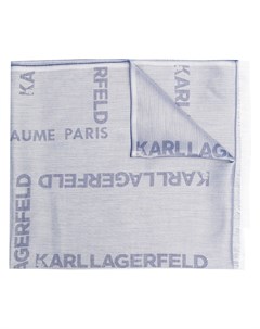 Шарф с жаккардовым логотипом Karl lagerfeld