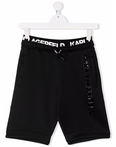 Спортивные шорты с кулиской и тисненым логотипом Karl lagerfeld kids