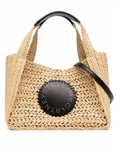 Плетеная сумка тоут с логотипом Stella mccartney