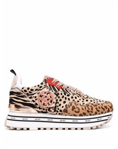 Кроссовки на платформе с леопардовым принтом Liu jo