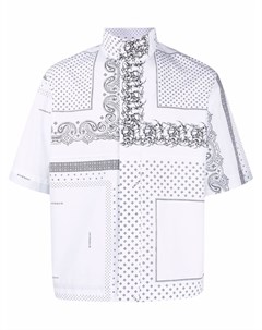 Рубашка с короткими рукавами и узором Givenchy
