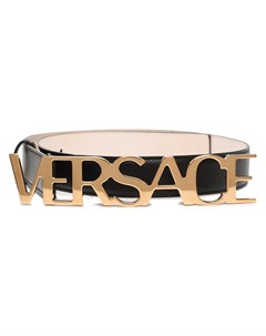 Ремень с пряжкой логотипом Versace