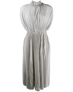 Декорированное плиссированное платье Fendi