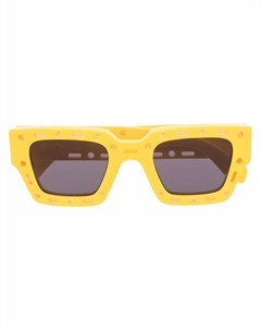 Солнцезащитные очки Mercer в квадратной оправе Off-white