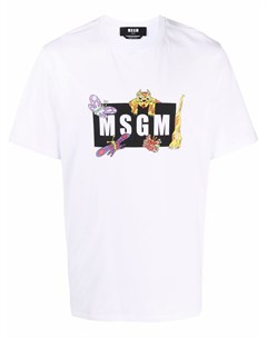 Футболка с логотипом Msgm