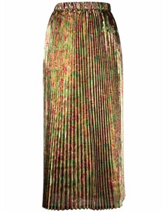 Плиссированная юбка с цветочным принтом Junya watanabe
