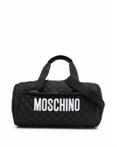 Стеганая дорожная сумка с логотипом Moschino