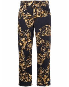 Укороченные брюки с принтом Regalia Baroque Versace jeans couture