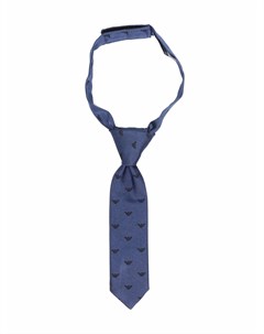 Шелковый галстук с монограммой Emporio armani kids