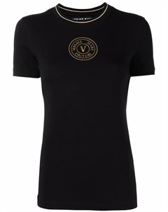 Футболка с логотипом V Emblem Versace jeans couture