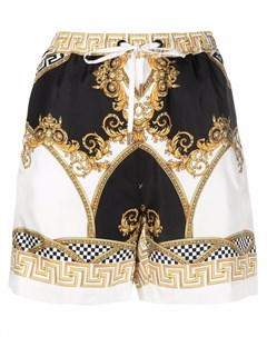 Шелковые шорты с принтом La Coupe Des Dieux Versace