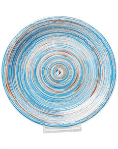 Тарелка swirl синий 27x2x27 см Kare