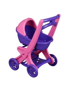 Коляска для куклы doloni 0121 02 розовый фиолетовый Doloni toys