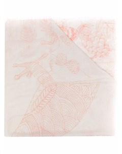 Кашемировый шарф с графичным принтом Antonella rizza