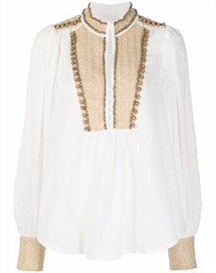 Блузка с декором из рафии Mes demoiselles