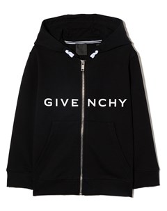 Куртка на молнии с капюшоном и логотипом 4G Givenchy kids