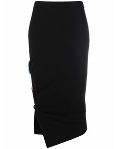 Юбка асимметричного кроя с декором Safety Pin Versace